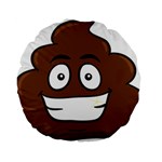 Emoji Poop Standard 15  Premium Round Cushion 