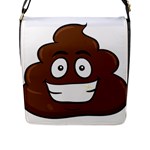 Emoji Poop Flap Closure Messenger Bag (L)