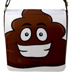 Emoji Poop Flap Closure Messenger Bag (S)