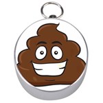 Emoji Poop Silver Compass