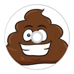 Emoji Poop CD Wall Clock