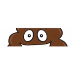 Emoji Poop Satin Scarf (Oblong)