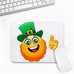 St patricks Emoji  Small Mousepad