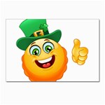 St patricks Emoji  Postcard 4  x 6 