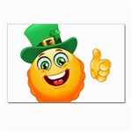 St patricks Emoji  Postcard 5  x 7 