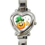 St patricks Emoji  Heart Italian Charm Watch