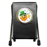 St patricks Emoji  Pen Holder Desk Clock