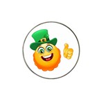 St patricks Emoji  Hat Clip Ball Marker