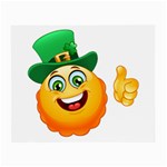 St patricks Emoji  Small Glasses Cloth