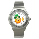 St patricks Emoji  Stainless Steel Watch