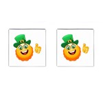 St patricks Emoji  Cufflinks (Square)