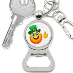 St patricks Emoji  Bottle Opener Key Chain