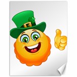 St patricks Emoji  Canvas 12  x 16 