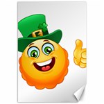 St patricks Emoji  Canvas 12  x 18 