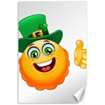 St patricks Emoji  Canvas 24  x 36 