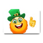 St patricks Emoji  Small Doormat