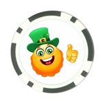 St patricks Emoji  Poker Chip Card Guard