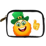 St patricks Emoji  Digital Camera Leather Case