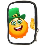 St patricks Emoji  Compact Camera Leather Case