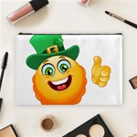 St patricks Emoji  Cosmetic Bag (Large)