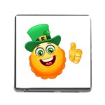 St patricks Emoji  Memory Card Reader (Square)