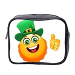 St patricks Emoji  Mini Toiletries Bag (Two Sides)