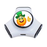 St patricks Emoji  3-Port USB Hub