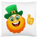 St patricks Emoji  Large Cushion Case (One Side)