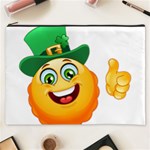 St patricks Emoji  Cosmetic Bag (XXXL)