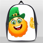 St patricks Emoji  School Bag (XL)