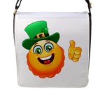 St patricks Emoji  Flap Closure Messenger Bag (L)