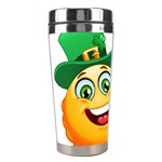 St patricks Emoji  Stainless Steel Travel Tumbler