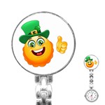 St patricks Emoji  Stainless Steel Nurses Watch