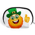 St patricks Emoji  Accessory Pouch (Medium)