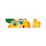 St patricks Emoji  Flano Scarf (Small)