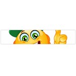 St patricks Emoji  Flano Scarf (Large)