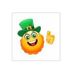 St patricks Emoji  Satin Bandana Scarf