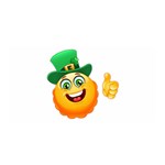 St patricks Emoji  Satin Wrap