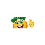 St patricks Emoji  Satin Scarf (Oblong)