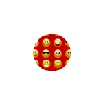 Red Emoji 1  Mini Button