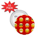 Red Emoji 1.75  Button (10 pack) 