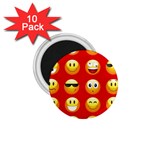 Red Emoji 1.75  Magnet (10 pack) 