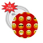 Red Emoji 2.25  Button (10 pack)