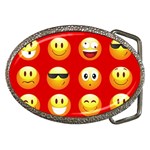 Red Emoji Belt Buckle