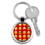 Red Emoji Key Chain (Round)