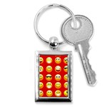 Red Emoji Key Chain (Rectangle)