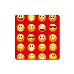 Red Emoji Magnet (Square)