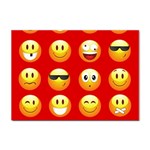 Red Emoji Sticker A4 (10 pack)