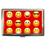 Red Emoji Cigarette Money Case