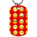 Red Emoji Dog Tag (Two Sides)